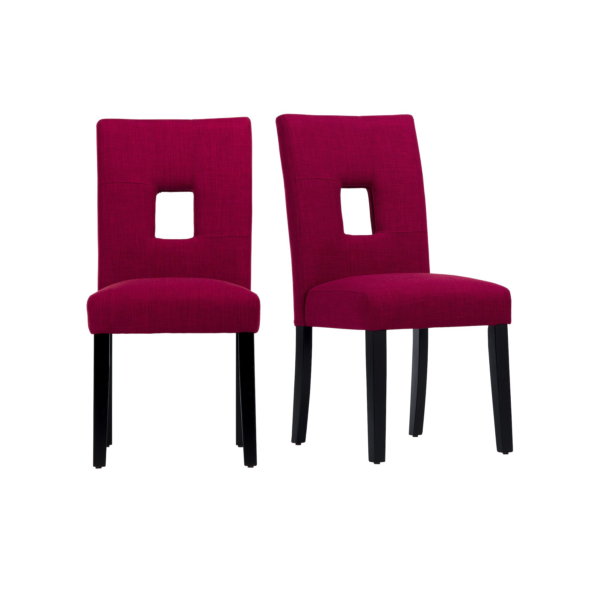 HomeVance Harskamp Dining Chair 2-piece Set, Red
