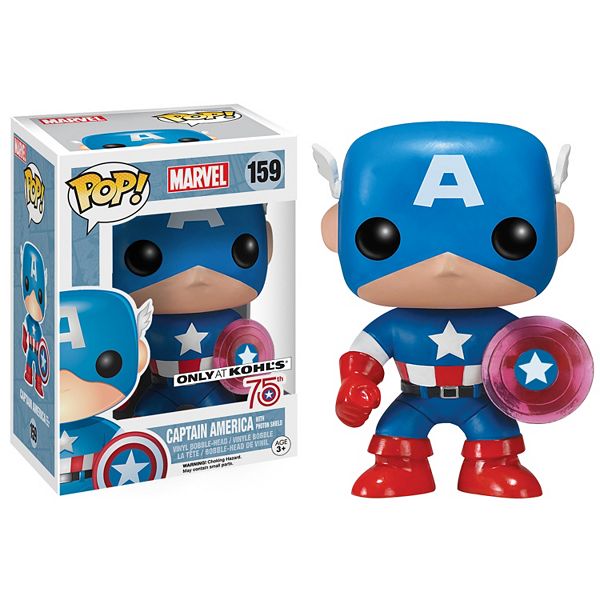 Captain America Civil War 75th Anniversary Funko Pop Captain America Vinyl Figure - roblox captain america civil war