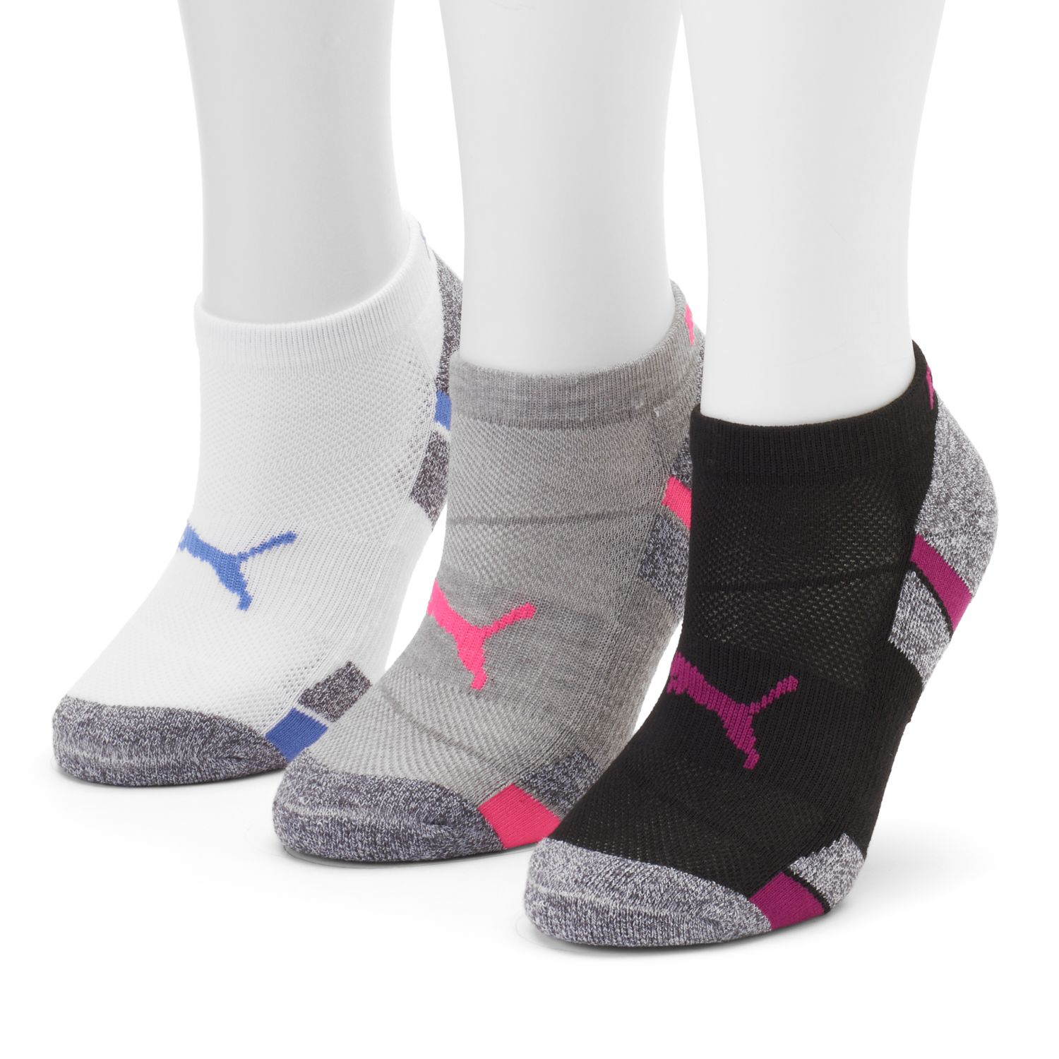 Women's PUMA 3-pk. Cushioned Low-Cut Socks
