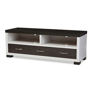 Baxton Studio Oxley Two-Tone 59-in. TV Cabinet