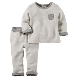 Baby Carter's French Terry Top & Pants Set