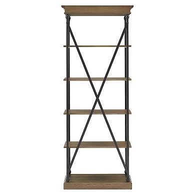 HomeVance Sonya Metal Frame Bookshelf