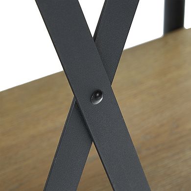HomeVance Sonya Metal Frame Bookshelf