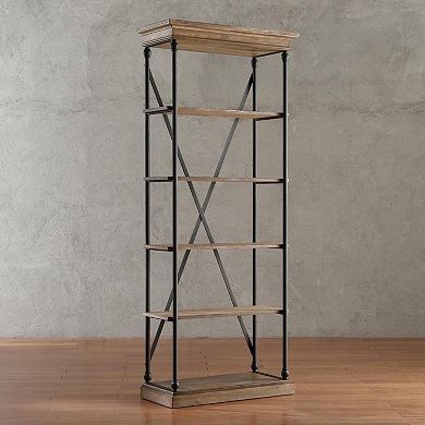 HomeVance Sonya Metal Frame Bookshelf