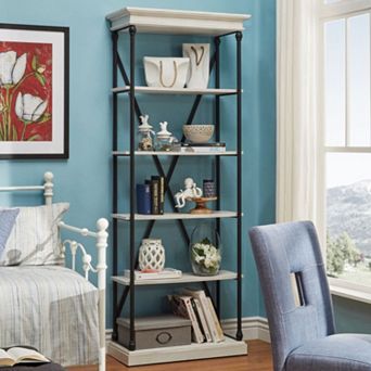 HomeVance Sonya Metal Frame Bookshelf