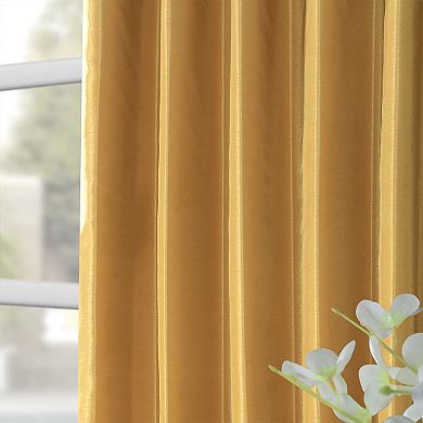 EFF 1-Panel Vintage Textured Faux-Dupioni Silk Window Curtain