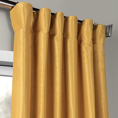 EFF 1-Panel Vintage Textured Faux-Dupioni Silk Window Curtain