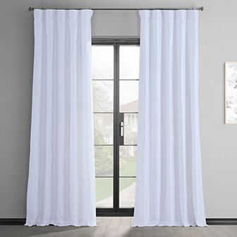 EFF 1-Panel Vintage Textured Faux-Dupioni Silk Window Curtain