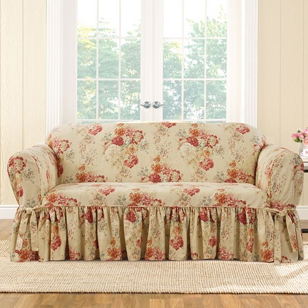 Sure Fit Waverly Ballad Bouquet Sofa Slipcover