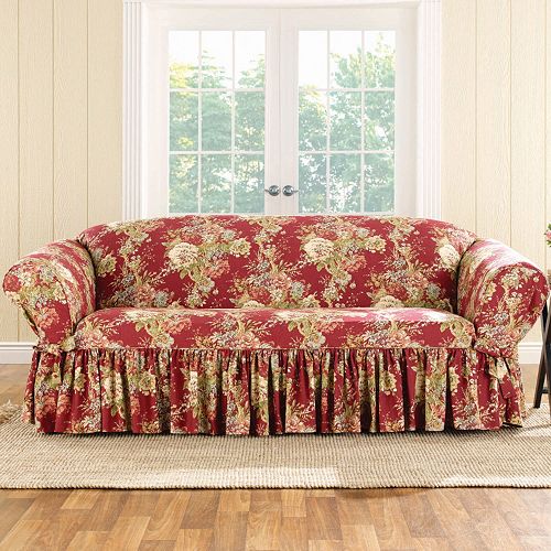 Sure Fit Waverly Ballad Bouquet Sofa Slipcover