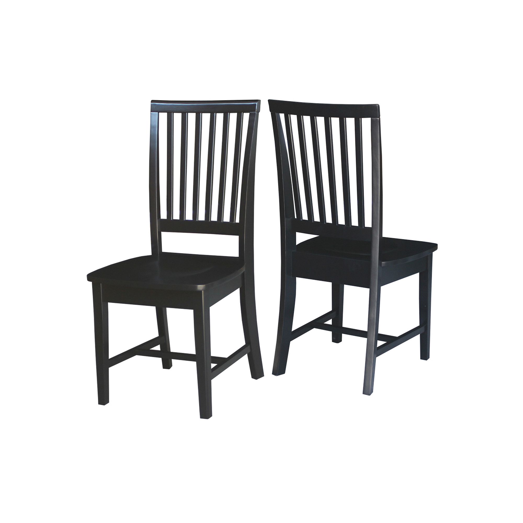 International Concepts Mission Dining Chair 2-piece Set, Black