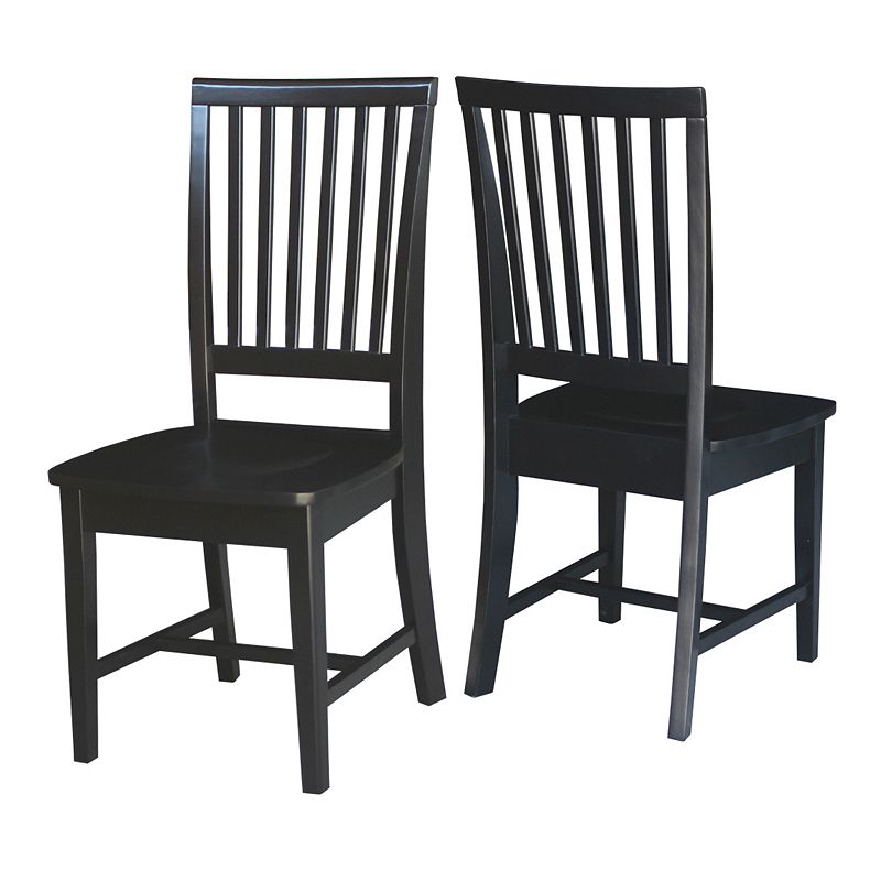 International Concepts Mission Dining Chair 2-piece Set, Black