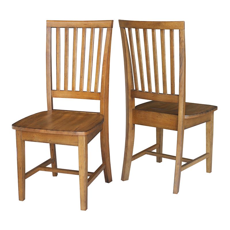 International Concepts Mission Dining Chair 2-piece Set, Brown