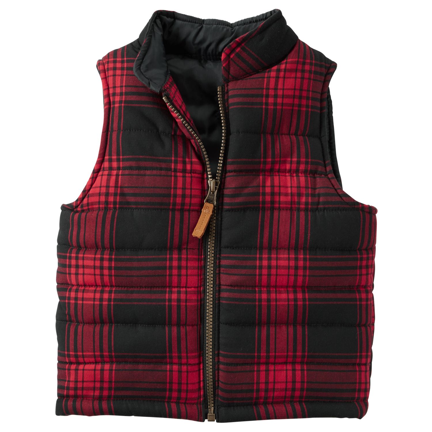 carter's buffalo plaid vest