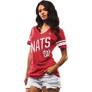 Women's Majestic Washington Nationals Success Is Earned Tee