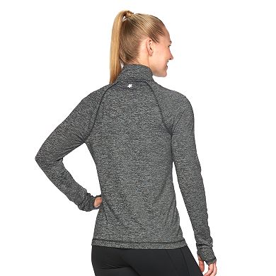 Women's Tek Gear® Space-Dye Quarter-Zip Workout Jacket