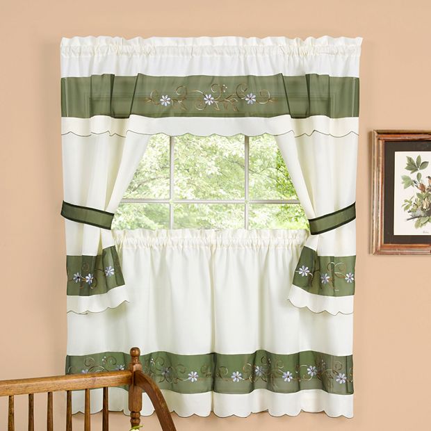 Berkshire 5-pc. Swagger Tier Cottage Kitchen Curtain Set