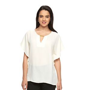 Women's Harve Benard High-Low Georgette Caftan Top