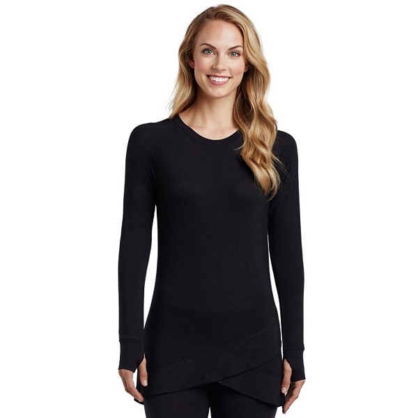 Women's Cuddl Duds Softwear with Stretch Wrap-Over Tunic