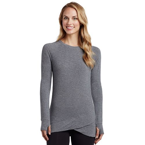 Women's Cuddl Duds Softwear with Stretch Wrap-Over Tunic