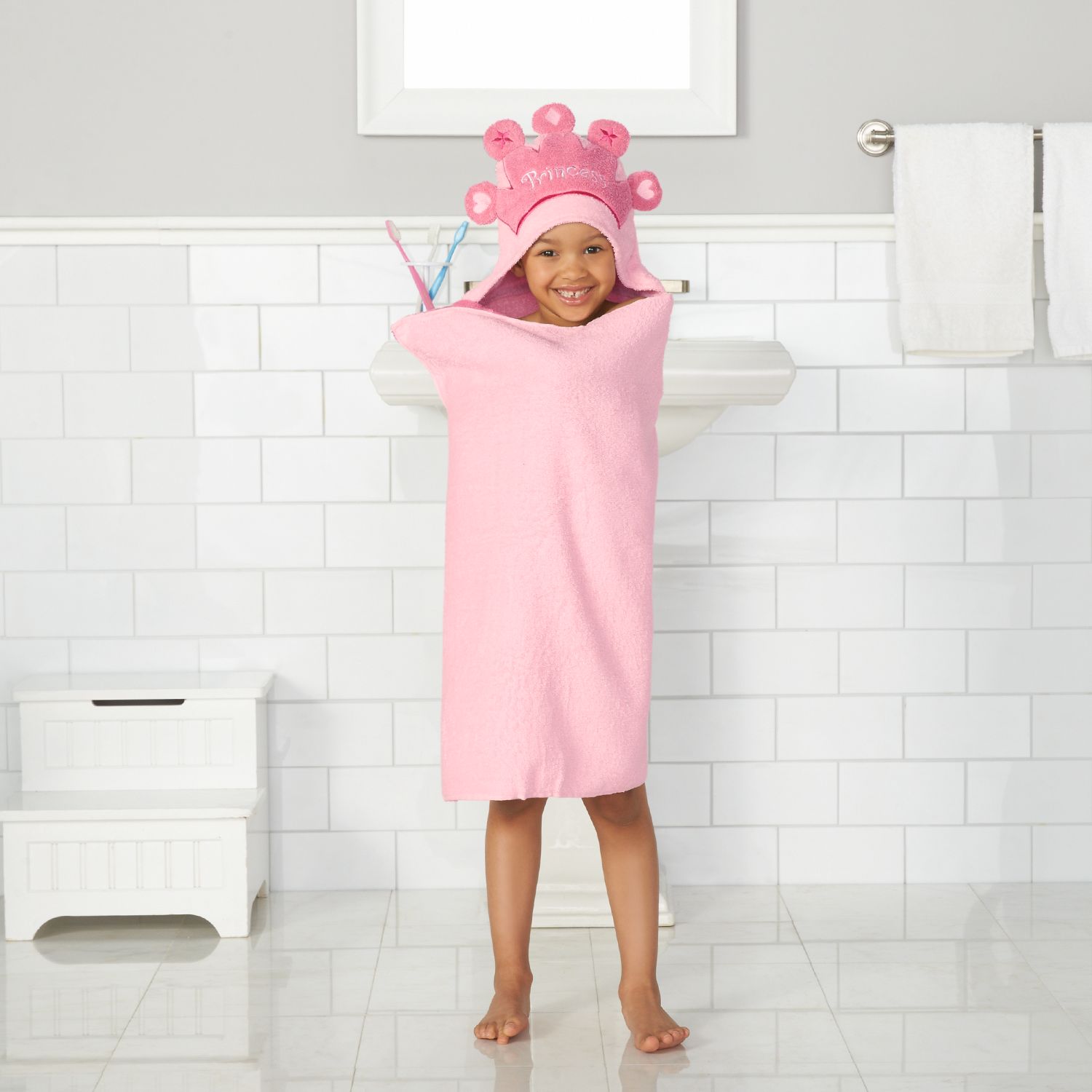 jumping beans hooded towel