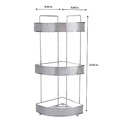 Bath Bliss 3 Tier Corner Rack