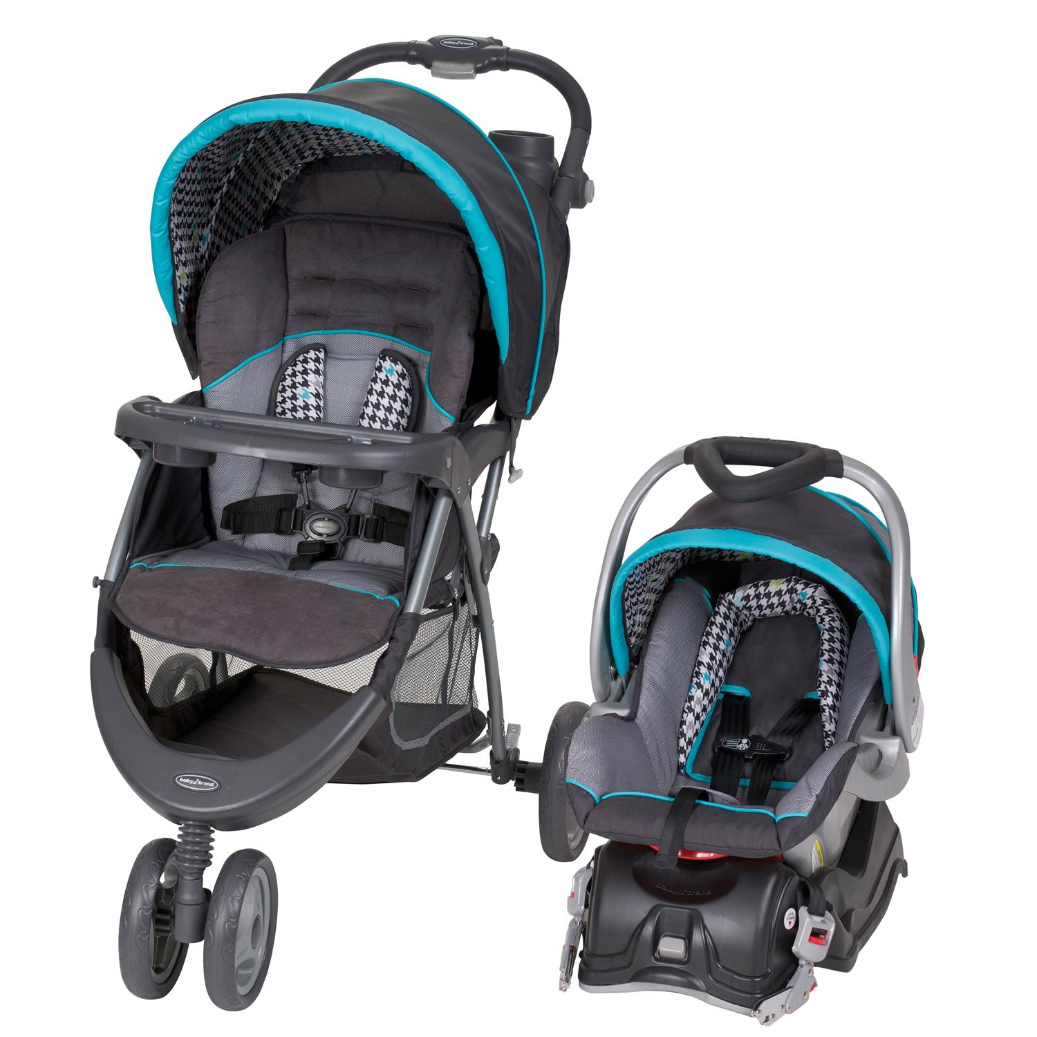 baby trend 3 wheel stroller and carseat