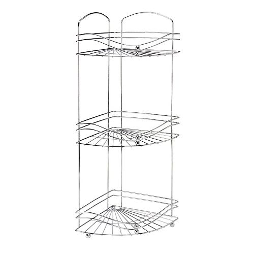 Bath Bliss 3 Tier Chrome Corner Rack