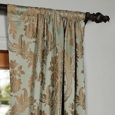 EFF 1-Panel Magdelena Faux Silk Jacquard Window Curtain