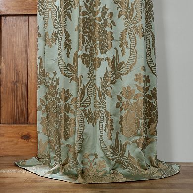 EFF 1-Panel Magdelena Faux Silk Jacquard Window Curtain