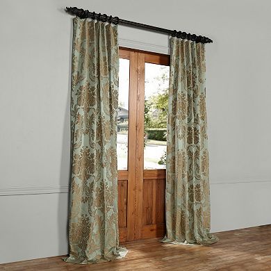 EFF 1-Panel Magdelena Faux Silk Jacquard Window Curtain