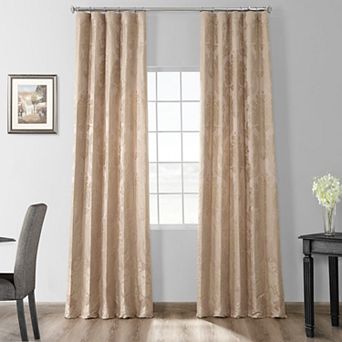 EFF 1-Panel Magdelena Faux Silk Jacquard Window Curtain