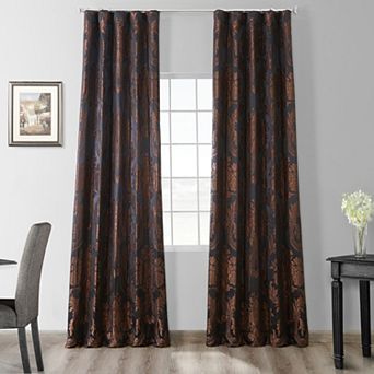 EFF 1-Panel Magdelena Faux Silk Jacquard Window Curtain