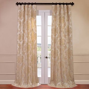 EFF 1-Panel Magdelena Faux Silk Jacquard Window Curtain