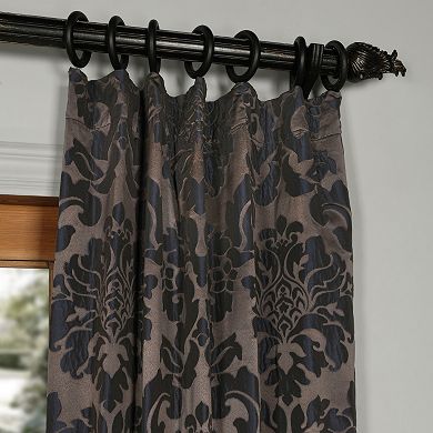 EFF 1-Panel Astoria Faux Silk Jacquard Window Curtain