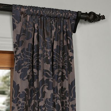 EFF 1-Panel Astoria Faux Silk Jacquard Window Curtain