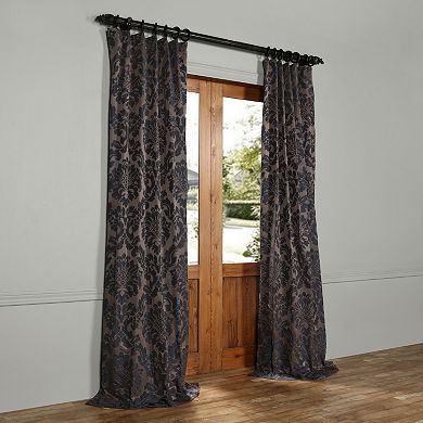 EFF 1-Panel Astoria Faux Silk Jacquard Window Curtain