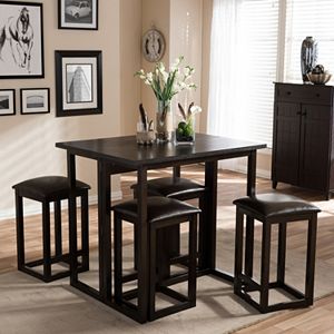 Baxton Studio Leeds Collapsible Pub Table 5-piece Set