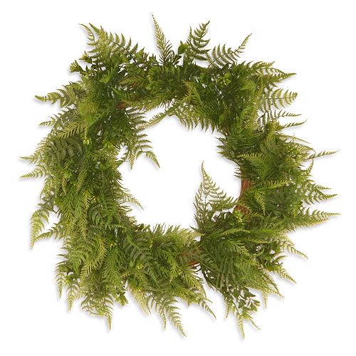 National Tree Company 22″ Garden Accents Artificial Boston Fern Wreath