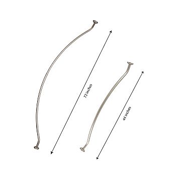 Bath Bliss Curved Shower Rod