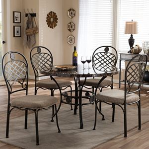 Baxton Studio Hera Dining Table & Chair 5-piece Set