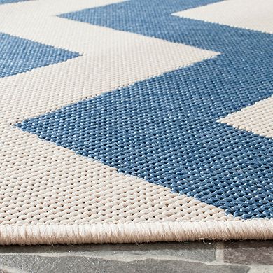 Safavieh Courtyard Zigzag Chevron Indoor Outdoor Rug