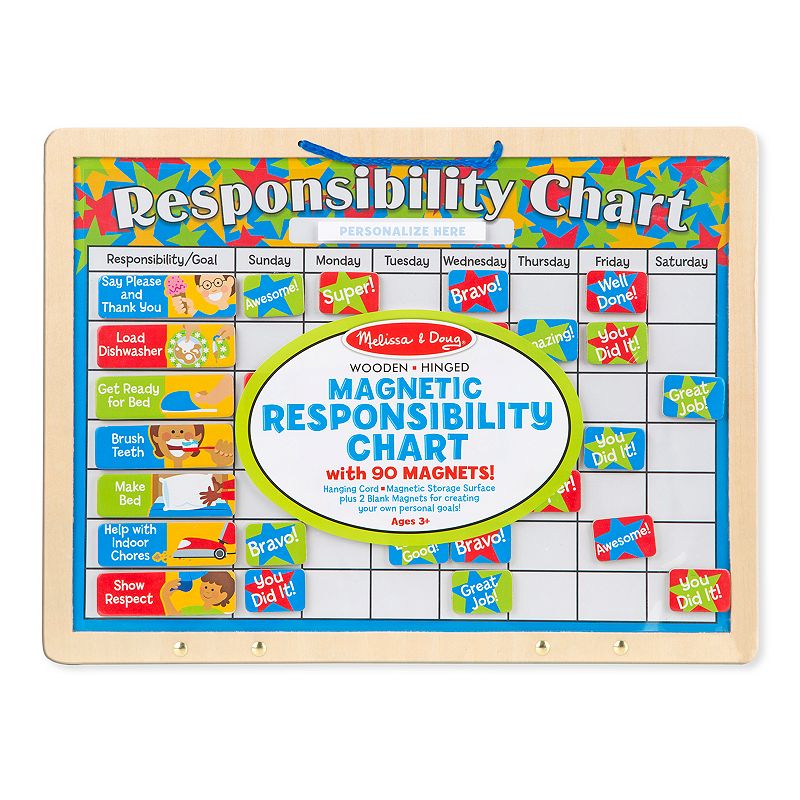70124262 Melissa & Doug Magnetic Responsibility Chart, Mult sku 70124262