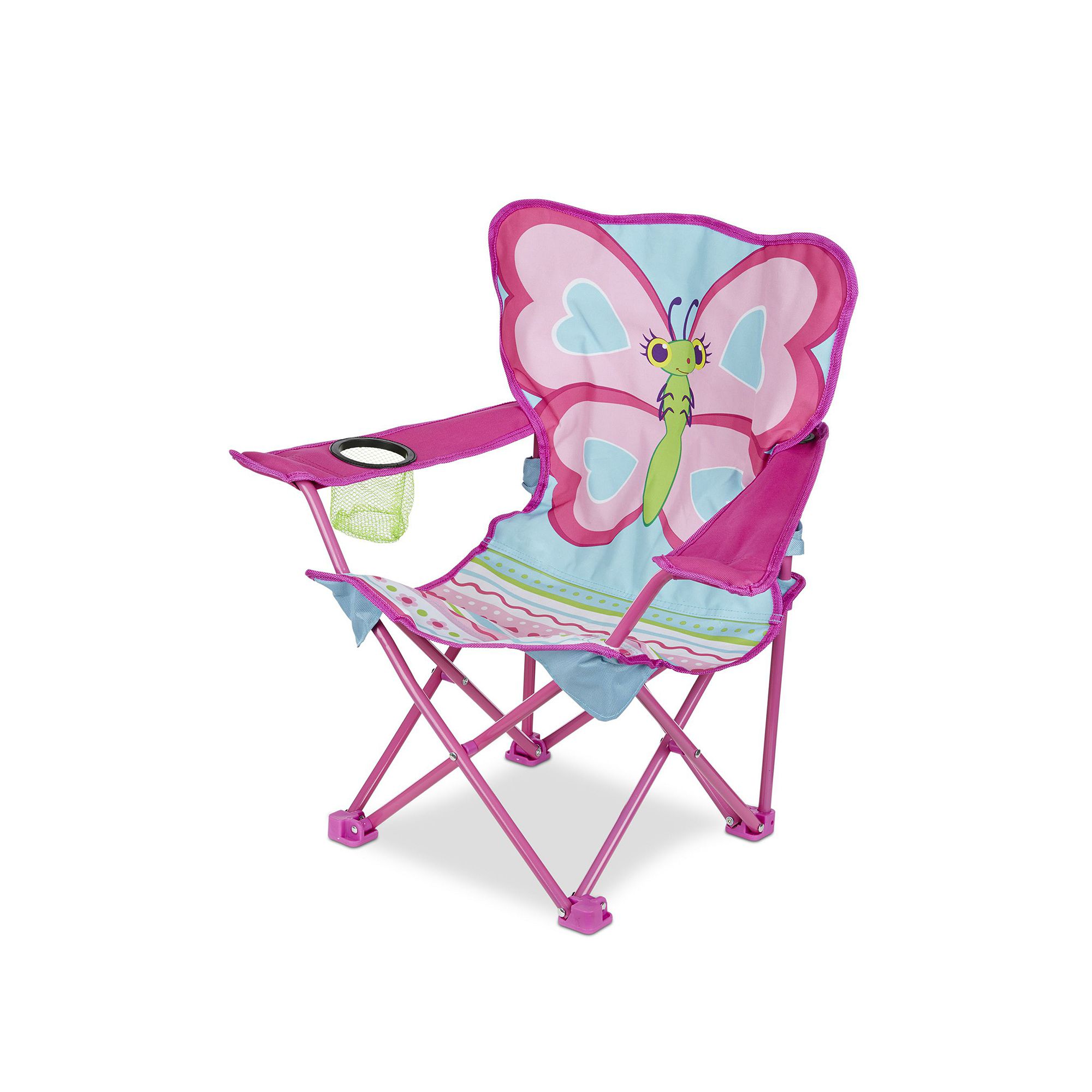 Melissa & Doug Cutie Pie Butterfly Camp Chair, Multicolor