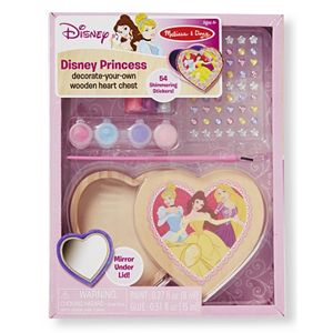 Disney Princess Decorate-Your-Own Wooden Heart Chest by Melissa & Doug