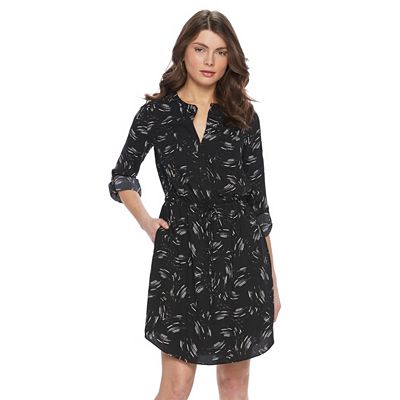 apt 9 shirt dress Women's Apt. 9® Crepe Shirt Dress