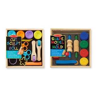 Melissa & Doug Shape, Model, Mold, Cut, Sculpt & Stamp Clay Activity Set