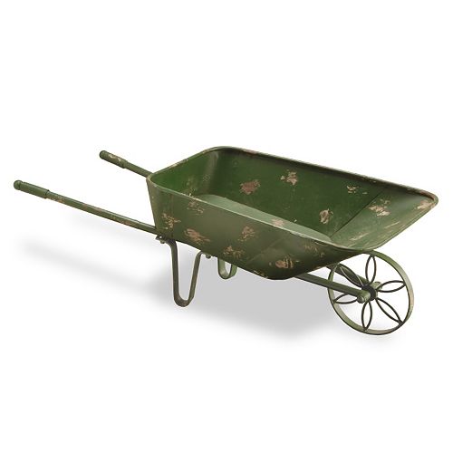 National Tree Company 27 Garden Accents Wheel Barrow