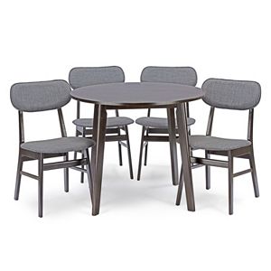 Baxton Studio Debbie Mid-Century Dining 5-piece Set