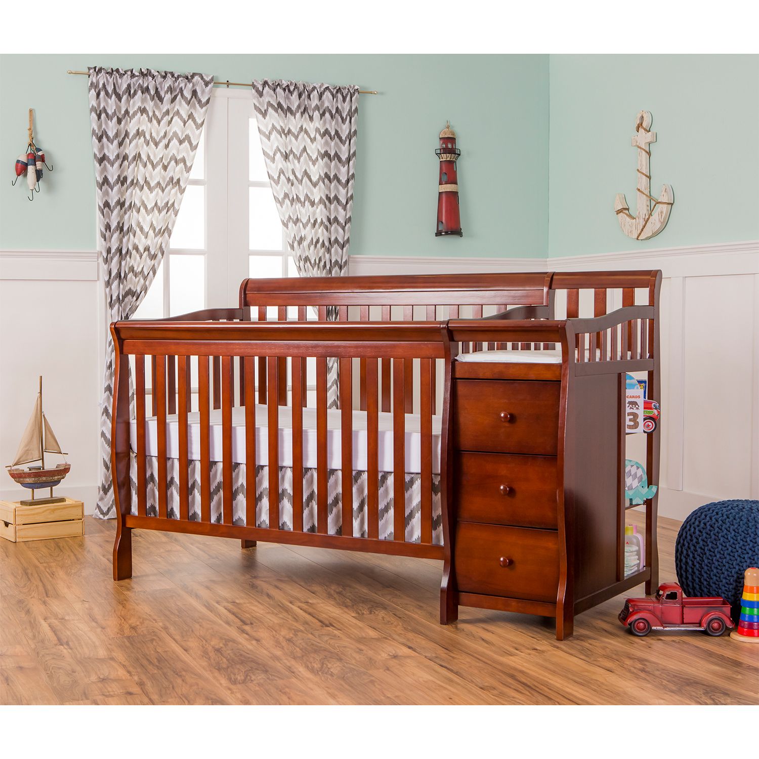 dream on me convertible crib with changer